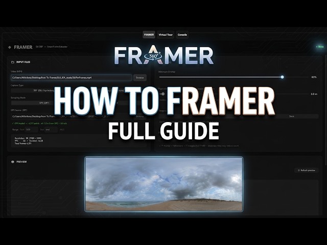 Framer - Free Smart Frame Extraction for Drone 3D Photogrammetry | Full Workflow