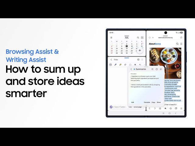 How to use Browsing Assist | Galaxy AI | Galaxy Z Fold7 | Samsung