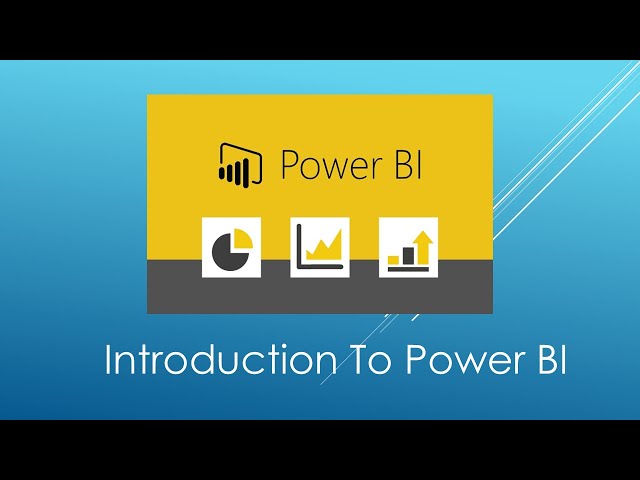 Power Bi Tutorial for Beginners (Introduction to Power BI)