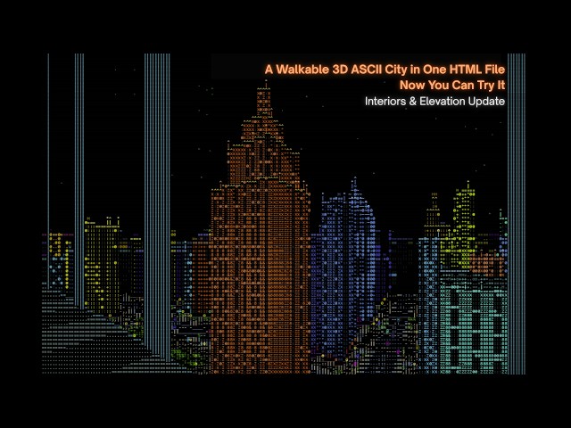 ASCII City Update 1: Interiors, Elevation & Skyscrapers — Prototype Now Available