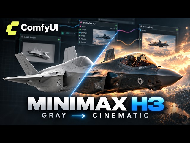 MiniMax H3 ComfyUI Tutorial – Gray Render to Cinematic Video