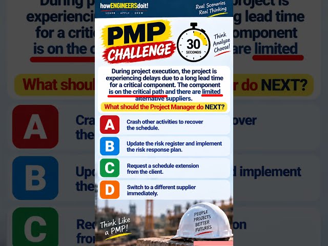 PMP Schedule Management Question | What Is Crashing?