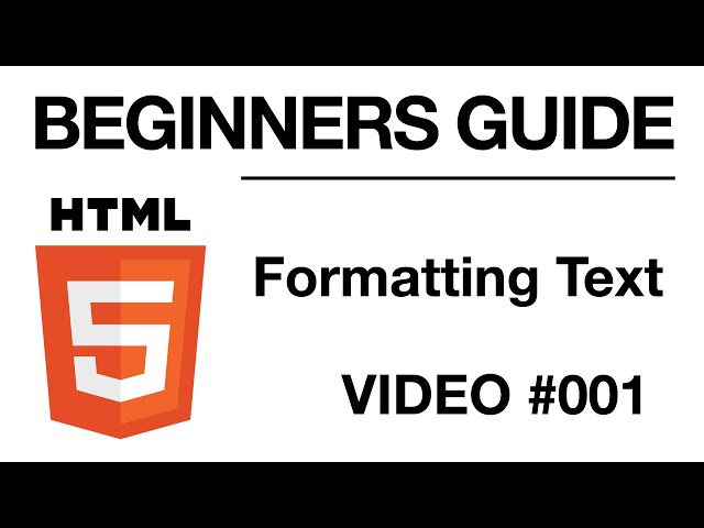HOW TO FORMAT TEXT IN HTML // Tips from a Self Taught Developer