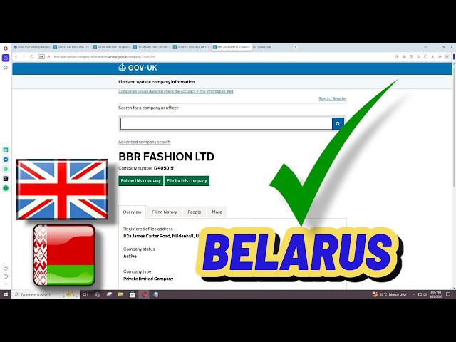 UK Limited Company Registration & Identity Verification from Belarus | UK Company Setup from Belarus