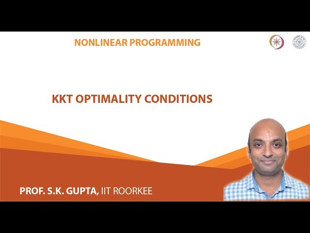 KKT optimality conditions