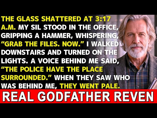 My Son-in-Law Had a Hammer at 3:17 AM—Glass Shattered, I Turned On the Lights… Someone Was Behind Me