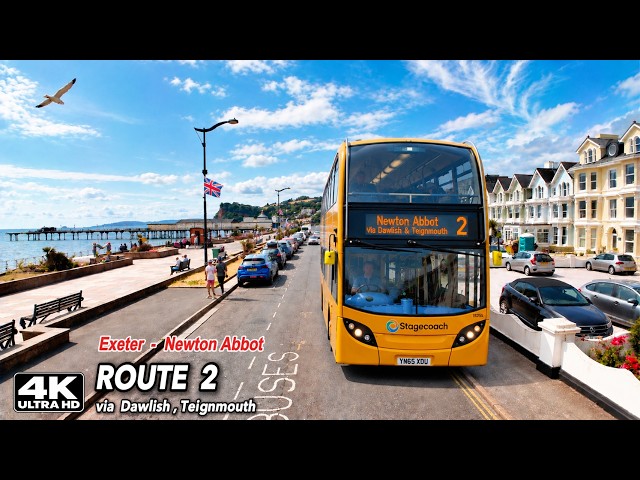 Beautiful Devon by Bus 🇬🇧 | Exeter to Newton Abbot | 4K