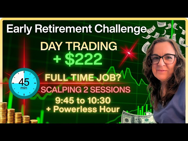 🎯Trading 2 Sessions to Make the Daily Goal of $200/Day - Early Retirement Challenge Ep 143