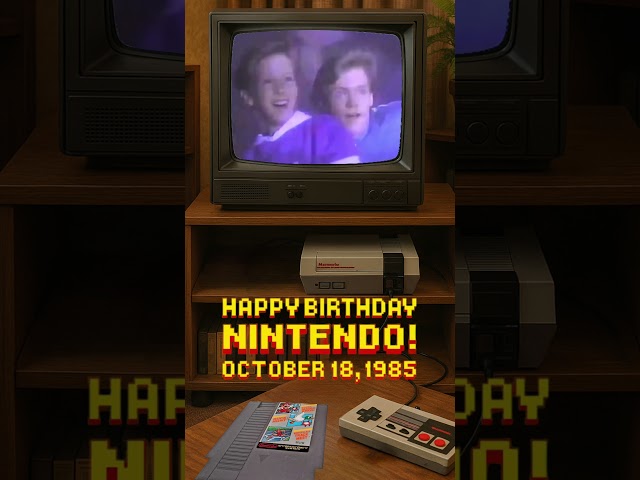 NES was first released  in North America on October 18, 1985! HAPPY BIRTHDAY NINTENDO!