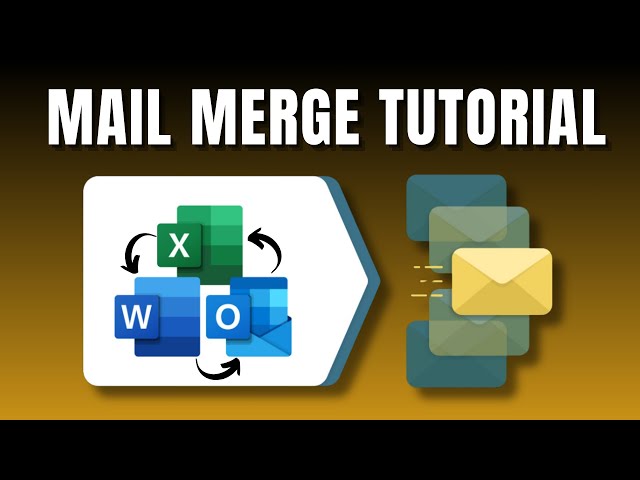 How To Mail Merge From Excel To Word And Outlook