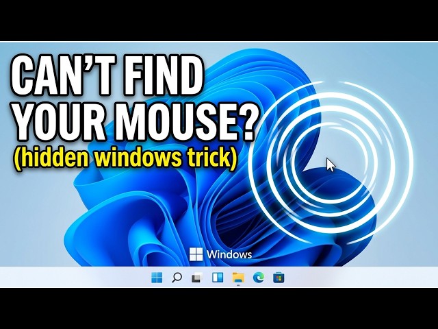 Hidden Windows Feature to Find Your Mouse Cursor!