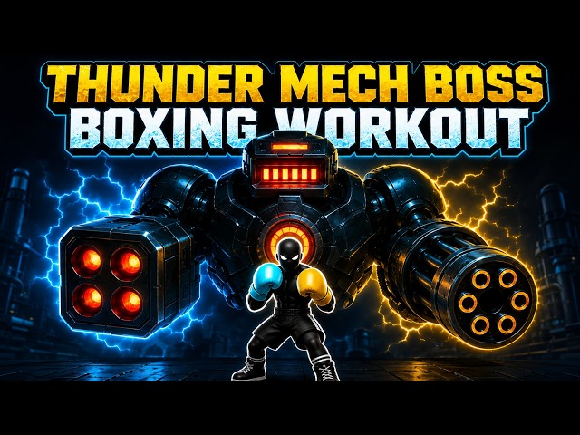 ⚡️ THUNDER MECH BOSS BOXING🤖Interactive Power Grid Workout | Rhythm Game for Kids🥊Immersive Warm Up🎮