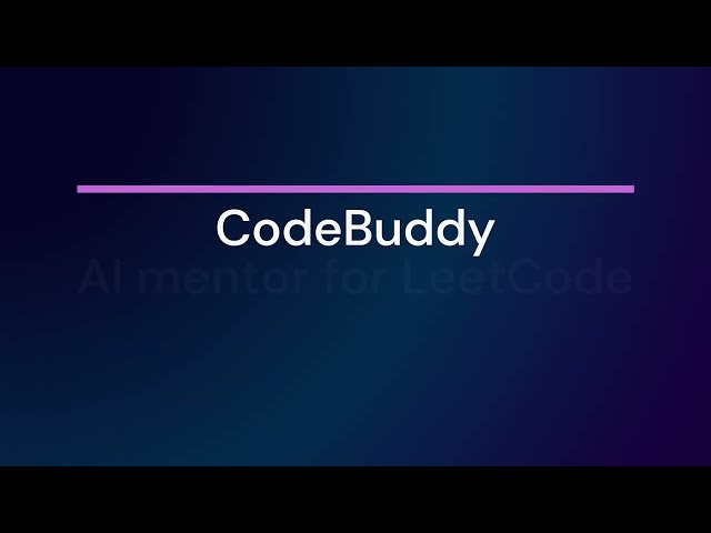 CodeBuddy - AI Coding Mentor (Project Demo)