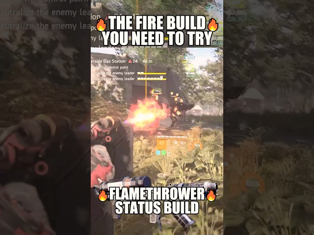 🔥 You NEED to Try This Flamethrower Tip of the Spear Build | The Division 2 #shorts