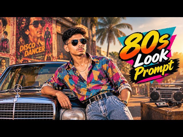 Instagram Trending 80s Look Photo Editing I Viral 80s Look Ai Photo Editing Chatgpt Prompt