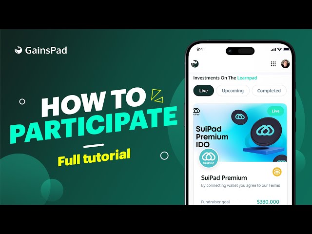How to Participate in GainsPad Launchpad | Step-by Step-Instructions