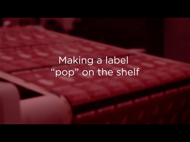 Making a label  “pop” on the shelf