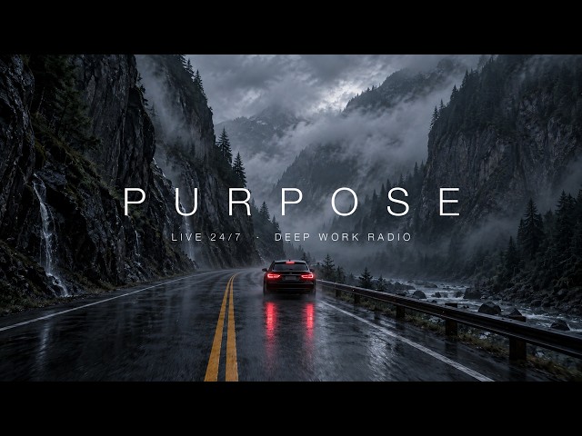 PURPOSE — 24/7 Deep Work Radio | Synthwave for Focus, Coding & Late Nights