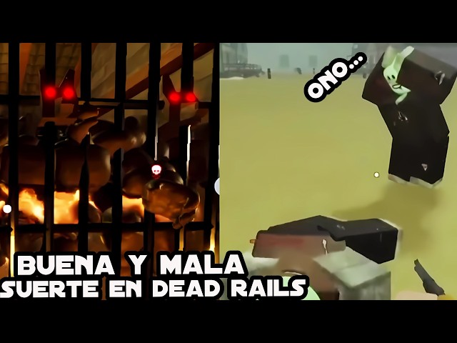 LA BUENA Y MALA SUERTE EN DEAD RAILS (MOMENTOS DIVERTIDOS) | ROBLOX