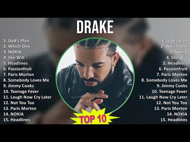Drake 2025 MIX Best Collection - God's Plan, Which One, NOKIA, She Will