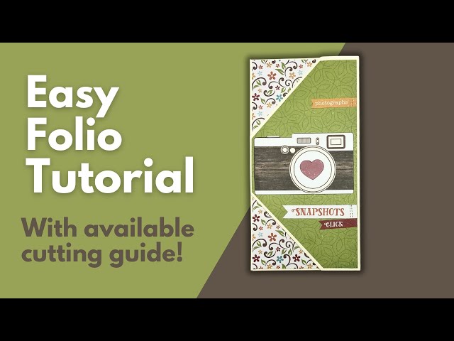 Free Folio Mini Album Tutorial with Cutting Guide!
