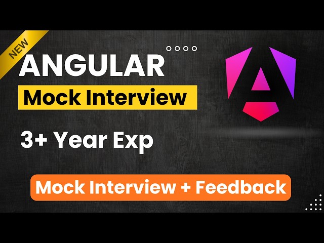Angular Live Mock Interview 3 Year of Experience | Angular Interview + Feedback