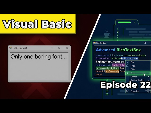 RichTextBox Tutorial: ContextMenuStrip & FontDialog | Part 22