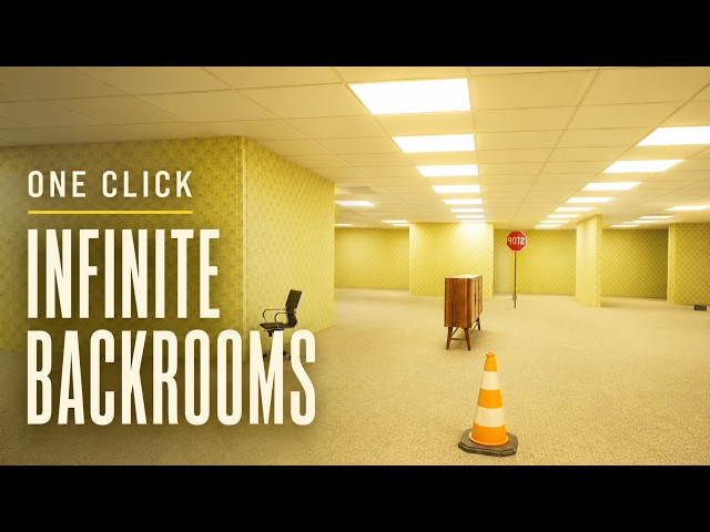 Infinite Backrooms in One Click — C4D + Redshift