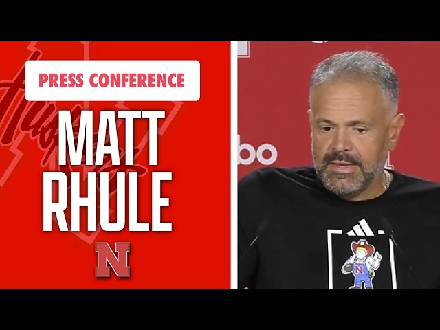 Nebraska Football Head Coach Matt Rhule meets with the media on Monday I GBR