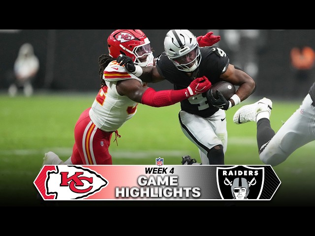 Kansas City Chiefs vs. Las Vegas Raiders Game Highlights | NFL 2026 Season Week 4