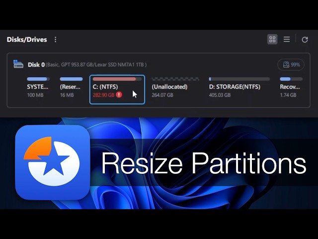How to Resize Partitions on Windows 11 for Free! Extend Disk Space