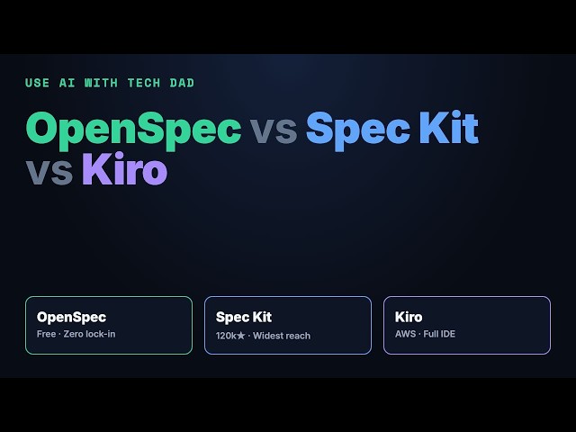 OpenSpec vs Spec Kit vs Kiro: Which Spec-Driven Workflow Should You Actually Use?