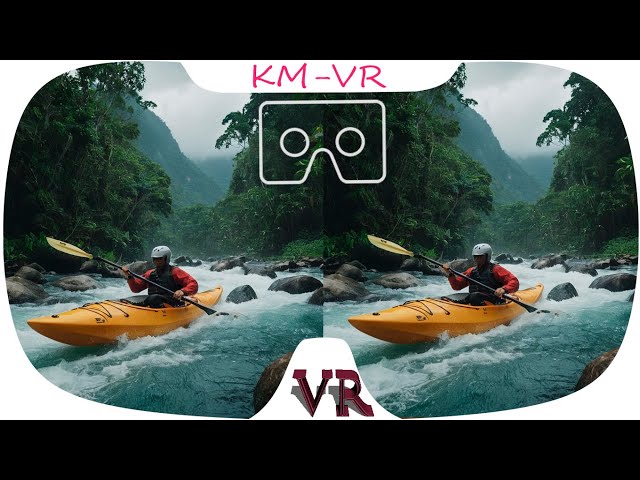 3D vr video Kayak Extreme  SBS