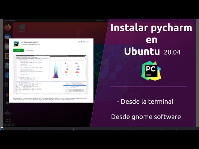 Instalar pycharm en ubuntu 20.04