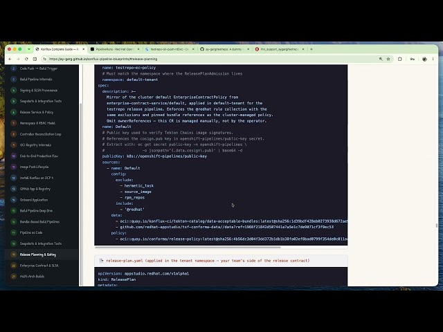 Konflux Release Workflow | ReleasePlan, ReleasePlanAdmission & Managed Namespace Isolation