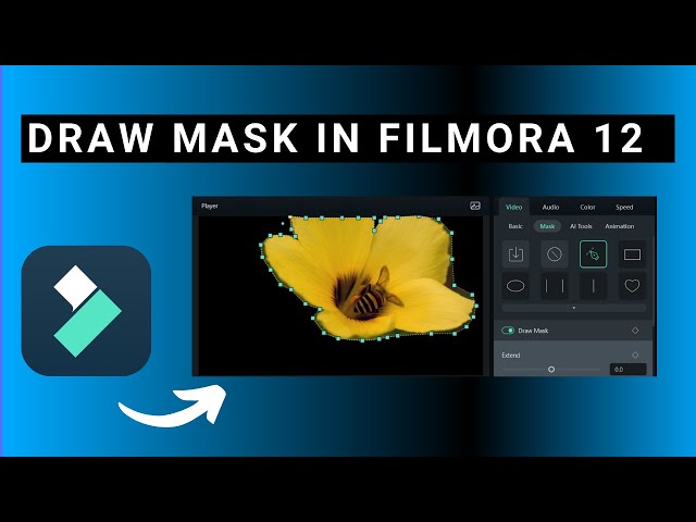 Mask using the new Pen Tool in Filmora 12 @Wondershare Filmora Video Editor