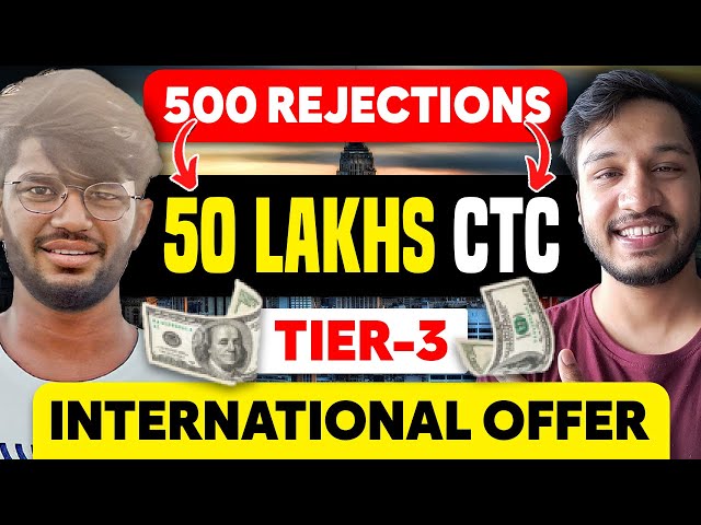 500 Rejections to 50 lakhs CTC | Tier 3 to International Offer | Deutsche Bank Interview Experience