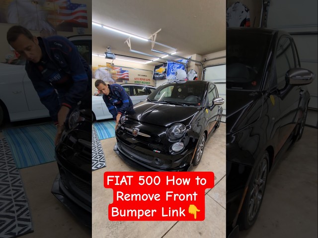 Link👉 FIAT 500 How to Remove Front Bumper 👉#fiat #fiat500 #fiatabarth #abarth #easy #fix #bumper