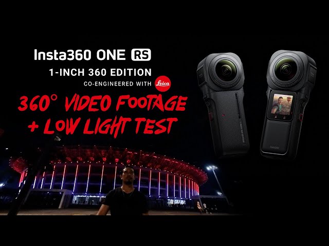 Insta360 One RS 1-Inch 360 Edition - 360° Video Footage + Low Light Test