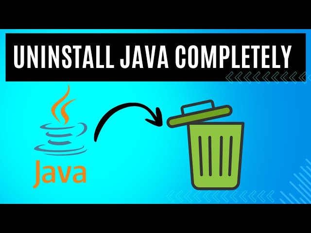 How To Uninstall Java JDK Fast and Easy!