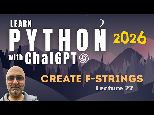 Python Programming Tutorial for Beginners | Create f-strings