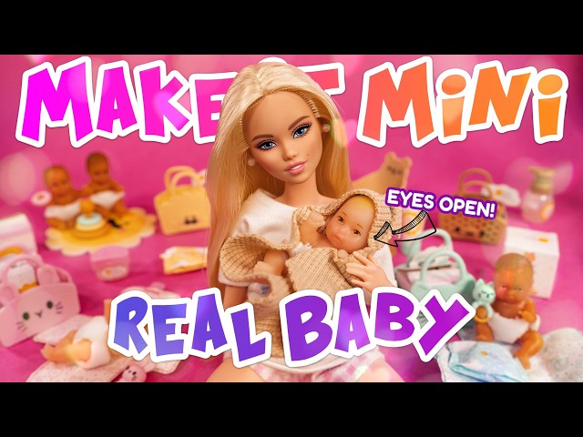 New Mini Babies With Eyes Open! Make It Mini Real Baby : Nurture | DIY Matchbox