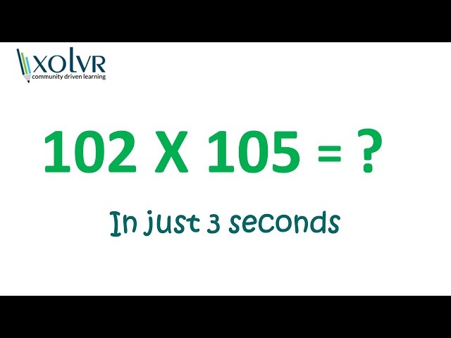 Multiplication of any two numbers near 100 in just 3 seconds.
