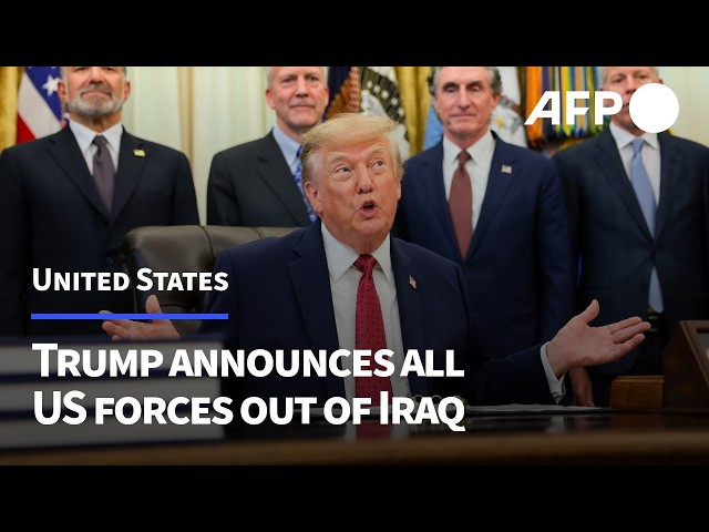 Trump announces withdrawal of American forces in Iraq | AFP