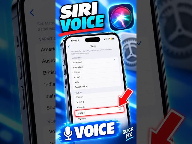 How to Change Siri Voice on iPhone | Siri Voice Settings