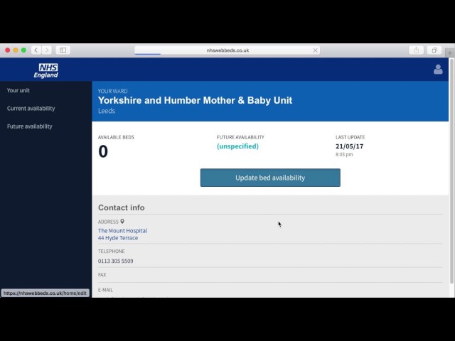 Updating Availability as Unit Admin