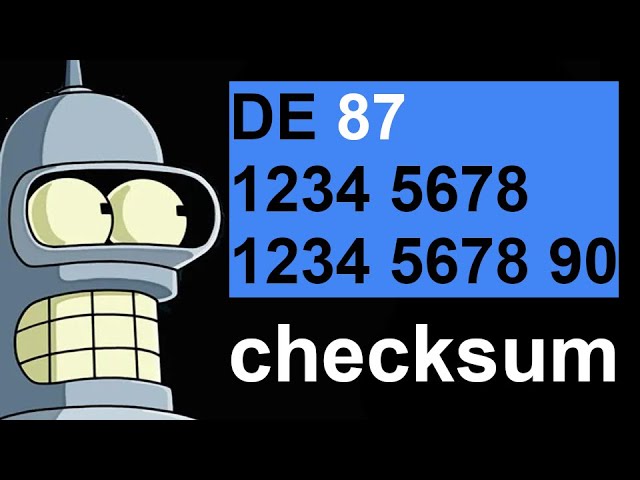Could 8-bit Bender compute IBAN checksums? #SoME4