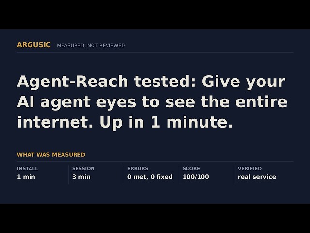 Agent-Reach tested: Give your AI agent eyes to see the entire internet. Up in 1 minute.