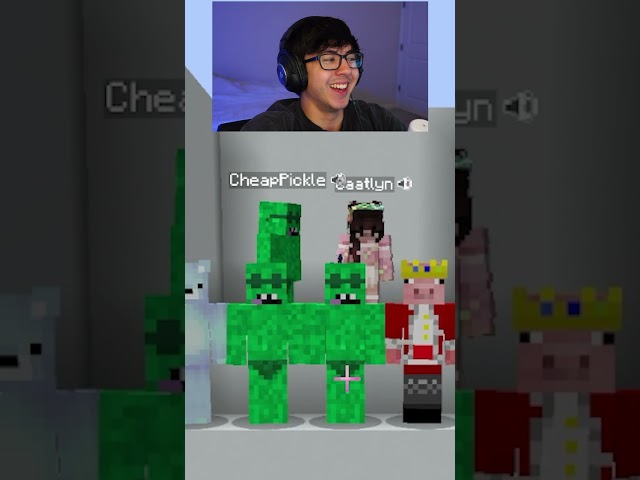 this YouTuber Match is INSANE...🤣😳Minecraft Cheappickle VS GF #minecraft #shorts #minecraftshorts