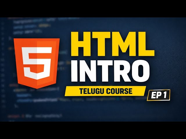 HTML CSS JavaScript Explained in Telugu. Web Development Full Course #html #css #javascript